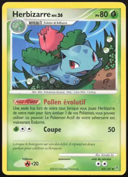 Carte Pokemon Herbizarre 62/147 Vainqueurs Supremes Francais - Image 1