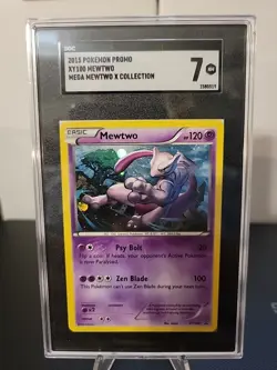 2015 POKEMON PROMO XY100 MEWTWO MEGA MEWTWO X COLLECTION SGC 7 NM - Image 1