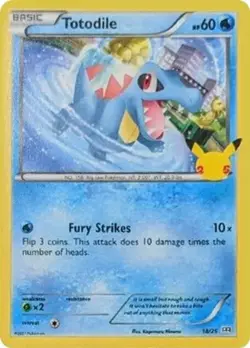 Totodile 18/25 - Pokemon TCG - McDonald's 25th Anniversary Promos Non-Holo - Image 1