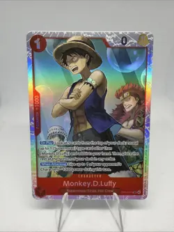Monkey D Luffy Super Rare Fool OP14-013 One Piece TCG English NM - Image 1