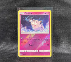 Clefairy 38/68 Reverse Holo Hidden Fates Rare Near Mint Pokemon TCG Pokemon Card - Image 1