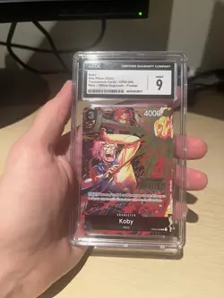 Koby Offline Regional Finalist 2023 One Piece Promotion Cards OP-PR CGC Mint 9 - Image 1