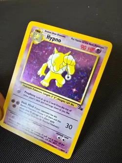 Pokemon WOTC Card - Hypno - Fossil Set - Holo Rare - 8/62 - LP-MP - Image 3