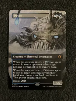 Magic the Gathering MTG - Deceit (Borderless) - Lorwyn Eclipsed - Image 1