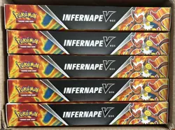 Pokemon Infernape V Collection Box Lot of 5 - Fusion Strike, Lost Origin, Astral - Image 1