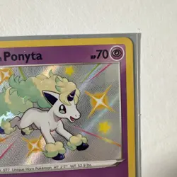 Pokemon Galarian Ponyta SV047/SV122 Shining Fates: Shiny Vault Holo NM - Image 3
