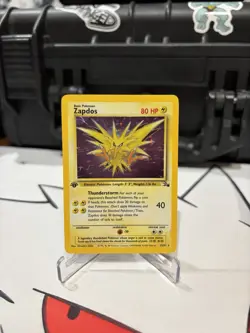 1999 Pokemon Fossil Set 1st Edition Zapdos 15/62 Near Mint /Pack Fresh - Image 1