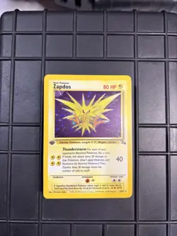1999 Pokemon Fossil Set 1st Edition Zapdos 15/62 Near Mint /Pack Fresh - Image 3