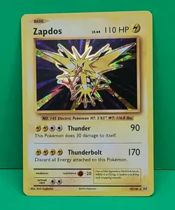 Pokemon Old School Holo Rare Zapdos 42/108 XY Evolutions Holo Rare TCG 2016 - Image 1