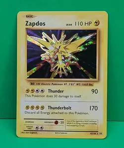 Pokemon Old School Holo Rare Zapdos 42/108 XY Evolutions Holo Rare TCG 2016 - Image 2