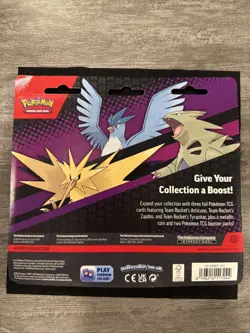 POKEMON TCG BLISTER 2 Booster Packs 3 FOIL Articuno, Zapdos, Tyranitar Sealed 1 - Image 2