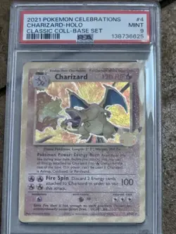 PSA 9 Holo Charizard - 2021 Pokemon Celebrations - 4/102 MINT - Image 4