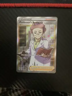 Pokemon Professor's Research 201/202 Sword & Shield Ultra Rare Full Art Holo NM - Image 1