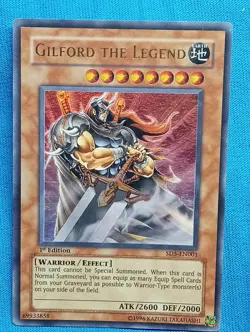 YuGiOh Cards - Gilford the Legend - SD5-EN001 - Near Mint! 1st Edition! - Image 1