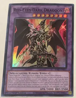 YUGIOH Red-Eyes Dark Dragoon - Super Rare 1st Edition RA02-EN021 - Image 1