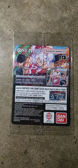 One Piece Monkey D. Luffy US Voyage College Basketball Promo Card Rutgers SEALED - Image 2