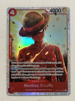 Monkey.D.Luffy OP12-015 One Piece TCG Legacy of the Master Foil English - Image 1