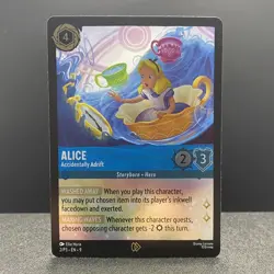 Disney Lorcana: Fabled Promo - Alice (Accidentally Adrift) 2/P3 Foil - Mint - Image 1