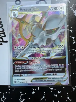 Pokemon Card Arceus VSTAR 123/172 Brilliant Stars Full Art Ultra Rare Holo TCG - Image 1