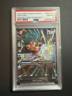 Son Goku FB03-011 (BANDAI Card Games Fest 24-25) Dragon Ball Fusion World PSA 10 - Image 1
