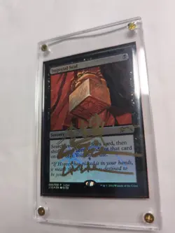MTG Imperial seal Judge promo foil Triple Artist Signature - Image 1