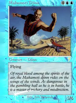 7th Edition #84 Mahamoti Djinn FOIL - Image 1