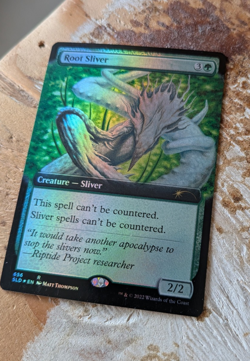 MTG Root Sliver Extended Art Secret Lair NM FOIL - Image 2