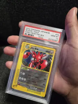 PSA 10 Japanese Pokemon Card Scizor Holo Wind From The Sea UNLIMITED GEM MINT - Image 3