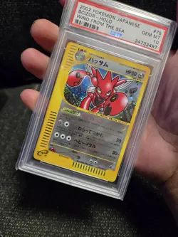 PSA 10 Japanese Pokemon Card Scizor Holo Wind From The Sea UNLIMITED GEM MINT - Image 4
