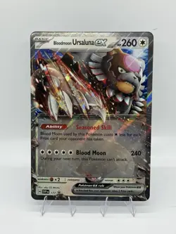 Pokemon TCG Jumbo Bloodmoon Ursaluna ex Black Star Promo Card - Image 1