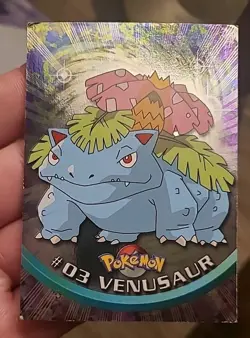 topps Pokemon TV Animation Series 1 Holo Foil #03 Venusaur #3 - Heavily Played - Image 1