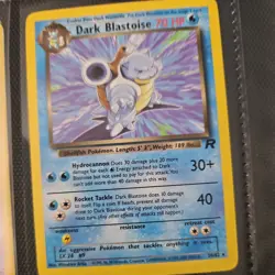 Dark Blastoise - 20/82 - Rare Team Rocket Set TCG 2001 - Pokemon Card LP - Image 1