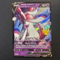 Dark Sylveon V Pokemon SWSH134 SWSH: Sword & Shield Promo Cards Holo JUMBO Card - Image 1