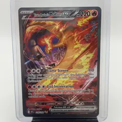Pokemon TCG Team Rockets Moltres EX 229/182 SIR Destined Rivals Near Mint - Image 1