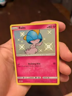 Ralts SV34/SV94 Hidden Fates Baby Shiny Vault Pokemon TCG Holo Rare English - Image 1