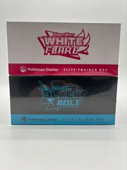 Set of Pokemon Center White Flare & Black Bolt ETB Elite Trainer Box Sealed - Image 3