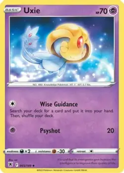 x4 Uxie - 065/189 - Uncommon - Reverse Holo Pokemon SS10 Astral Radiance M/NM - Image 1