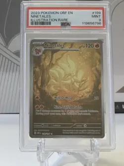 2023 Pokemon Obf En-Obsidian Flames #199 Ninetales Illustration Rare PSA 9 - Image 1