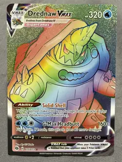Pokemon Drednaw VMAX Rainbow Secret Rare 075/073 - Champion’s Path - NM - Image 1