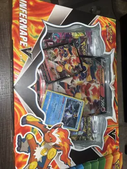 Pokemon TCG Infernape V Box Display with 4 Booster Packs, NEW! - Image 1