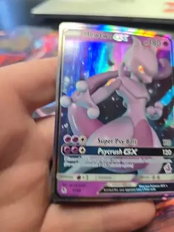 Pokemon Mewtwo GX TCG Holo Card 31/68 Symbol Battle Academy Stamped - Image 2
