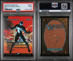 2025 MTG Mystic Confluence #0012 FOIL Marvel Spider-Man, Symbiote PSA 9 MINT - Image 3