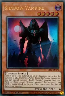 GFP2-EN071 SHADOW VAMPIRE ULTRA RARE 1ST EDITION YuGiOh CARD - Image 1