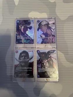 One Piece TCG OP04 SP Set Law, Magellan, Edward Newgate, Sakazuki Kingdom - Image 1