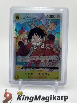 ERROR Monkey D Luffy OP07-109 SR One Piece Japanese NM Pack Fresh Holo - Image 2