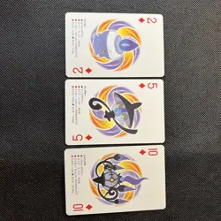 lot of 3 Litwick, Lampent, Chandelure Poker Playing Card Set NM Pokemon White - Image 1