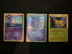 Pokemon Card Espeon 48/108, Espeon 2/90, Jolteon 37/108 2010 And 2012 Lot Of 3 - Image 1