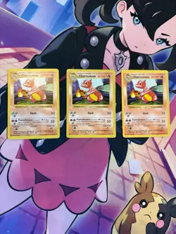 Pokemon TCG Charmeleon Card 024/102 Shadowless Regular Base Set Lot of 3 - Image 1