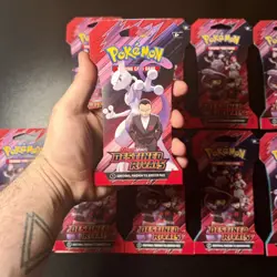 Pokemon TCG Destined Rivals Sleeved Booster Packs Lot of 10 Factory Sealed - Image 2