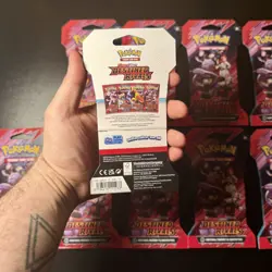 Pokemon TCG Destined Rivals Sleeved Booster Packs Lot of 10 Factory Sealed - Image 3